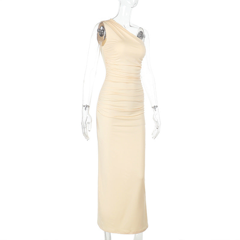 Zuma Assymetrical Dress Yellow