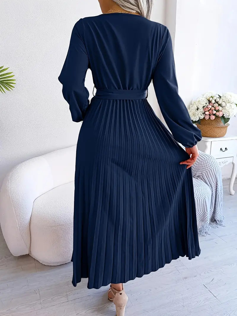 Carlota Boutique Pleated Midi Dress Statement Occasion Edit