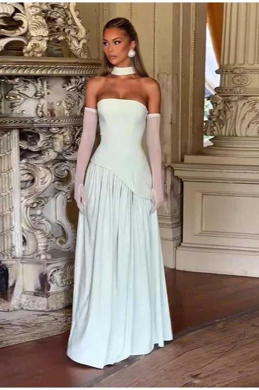 OpenBack Asymmetric Work Dress