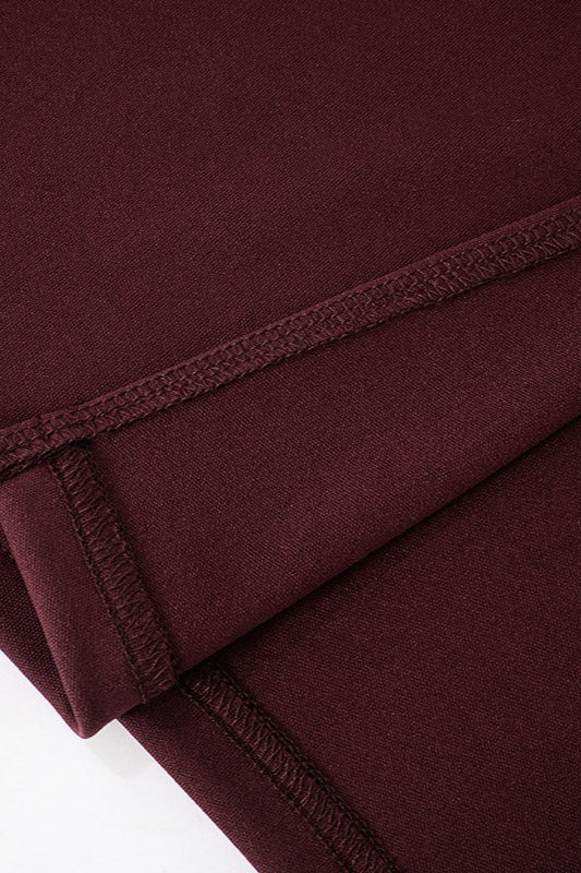Hudson Maxi Dress With Stole And Gloves Maroon