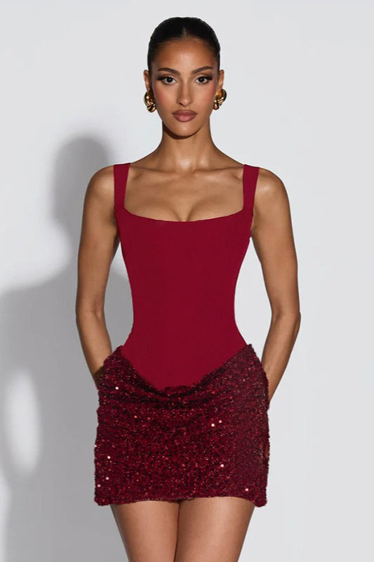 Backless Bodycon Mini Party Slip Dress