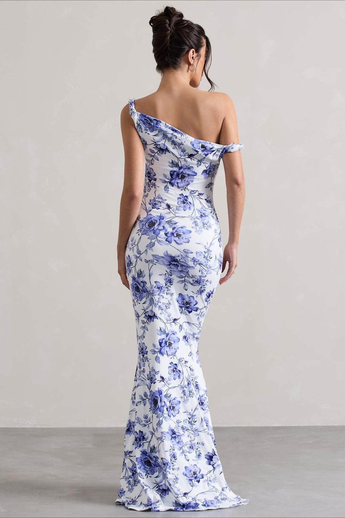 Print OneShoulder Bodycon Party Dress