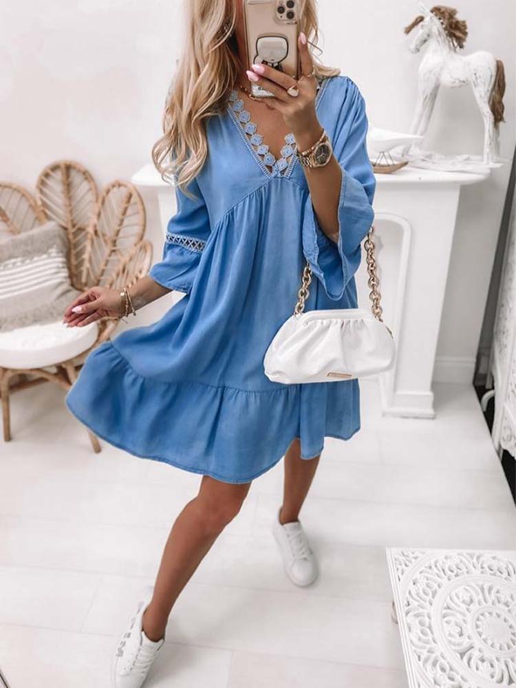 Go Wherever You Go Blue Dress