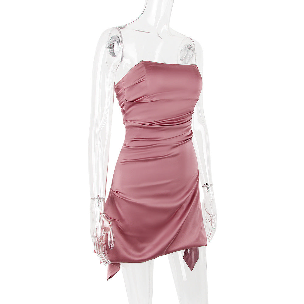 Cassio Mini Dress Rose Red