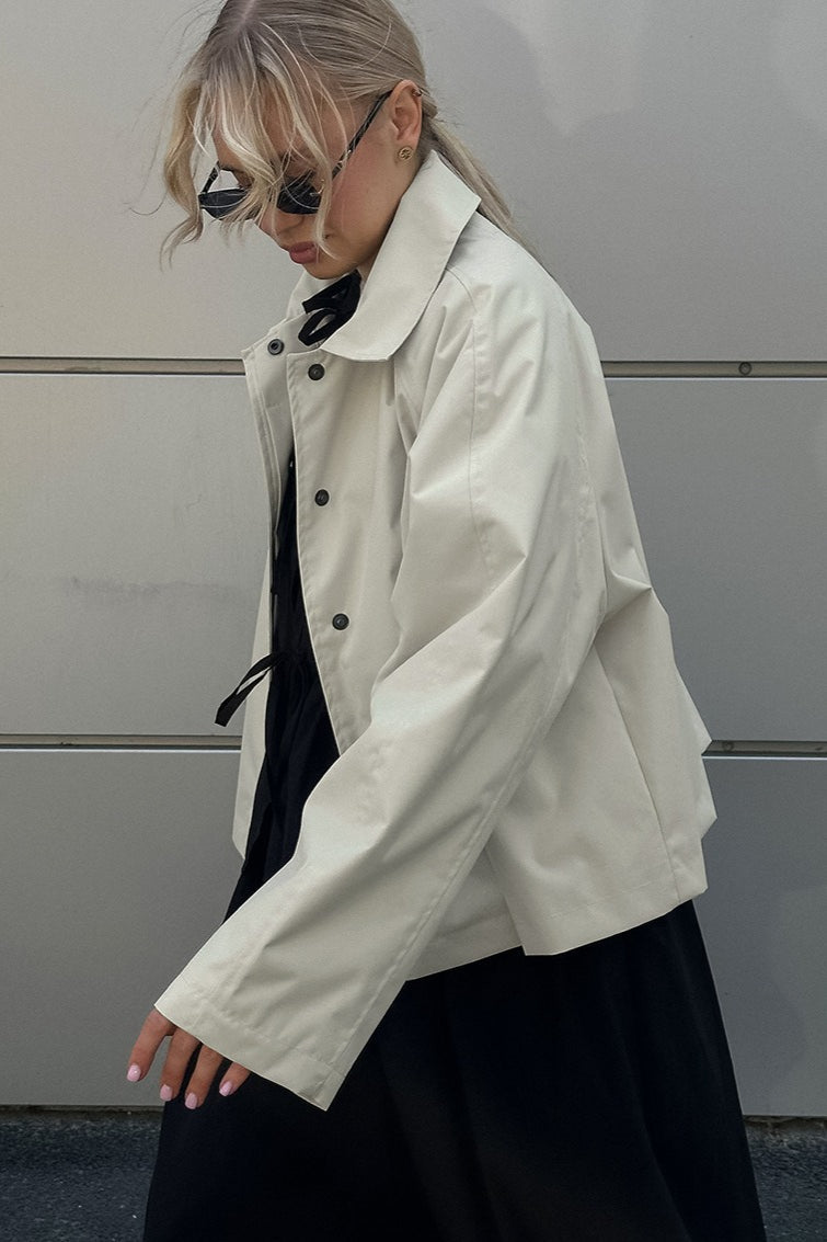 Khaki Lapel Commuter Jacket