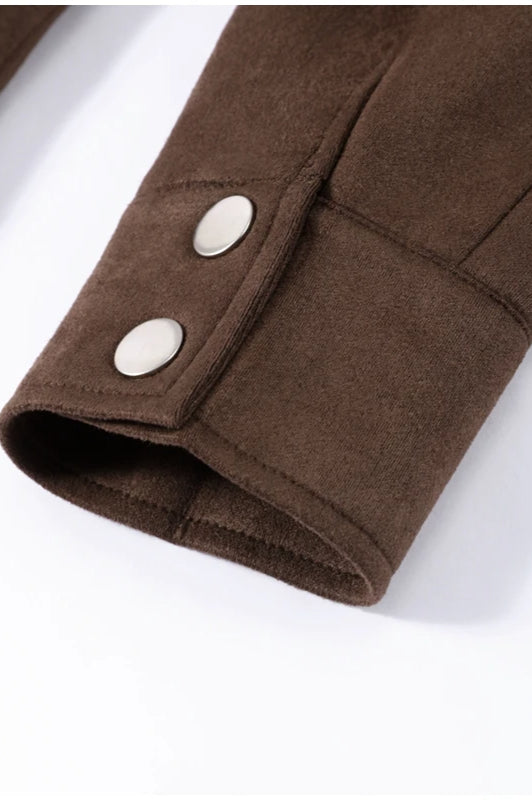 SingleBreasted Suede Jacket