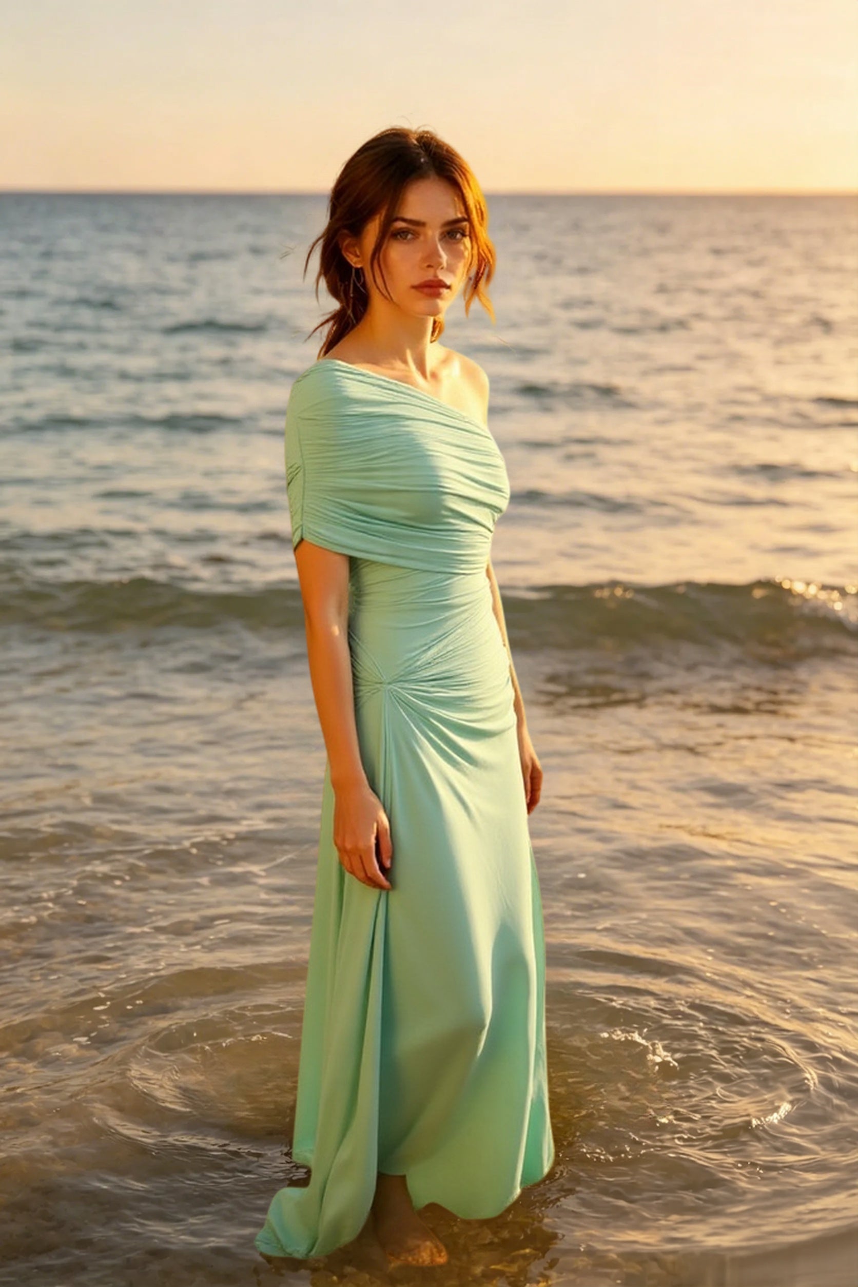 Sexy Fitted Ruched Off Shoulder Bodycon Party Dress