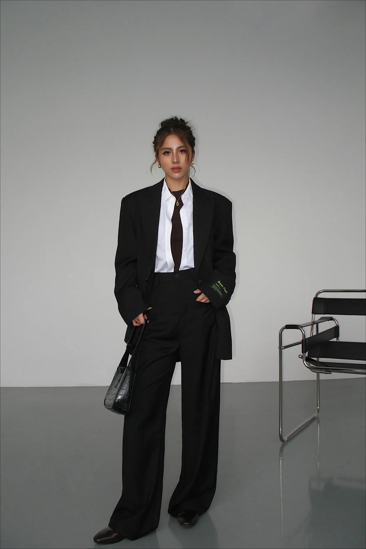 Retro Loose VNeck Blazer
