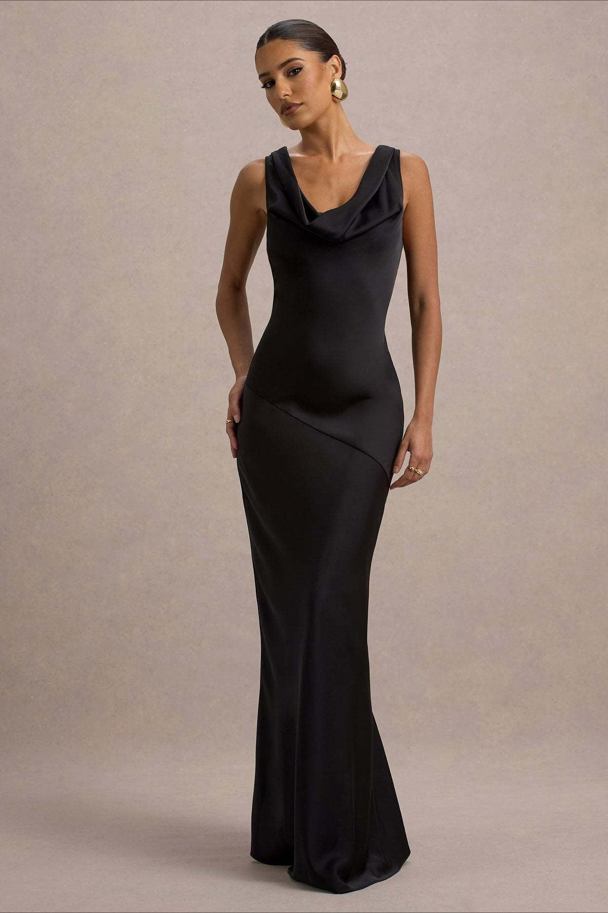 Satin Mermaid LowBack Party Dress