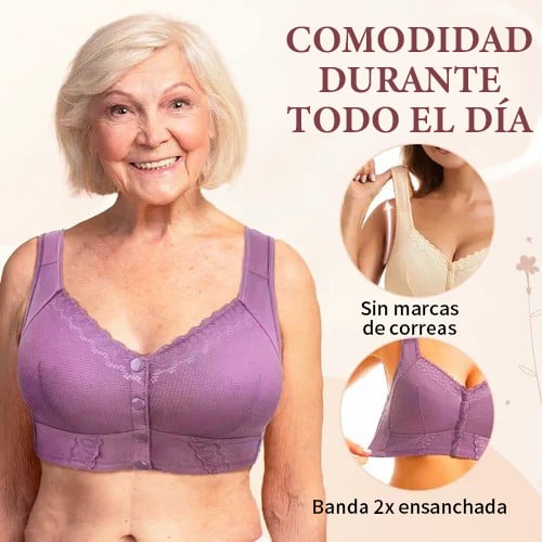 Nuevo Sujetador Transpirable Con Cierre Frontal Para Personas Mayores
