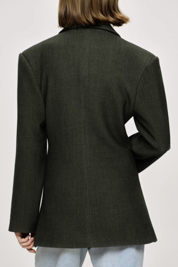 Elevated Relaxed Notch Lapel Blazer
