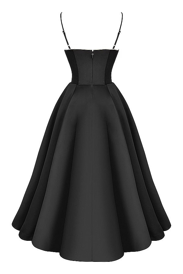 Lorraine Premium Strapless V Neck Sleeveless Tutu Maxi Dress Designer Edit