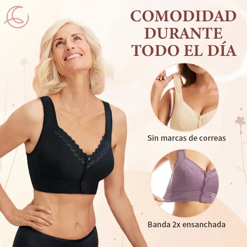 Nuevo Sujetador Transpirable Con Cierre Frontal Para Personas Mayores