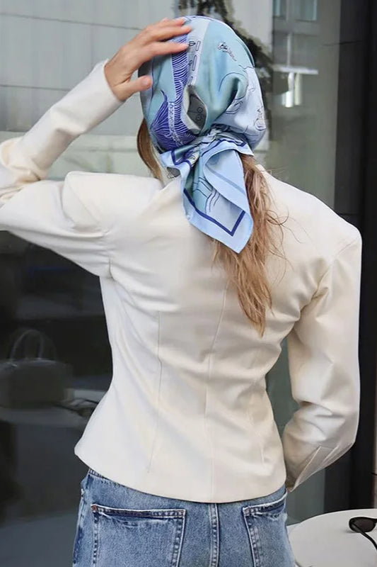 WaistFitted Long Sleeve Blazer