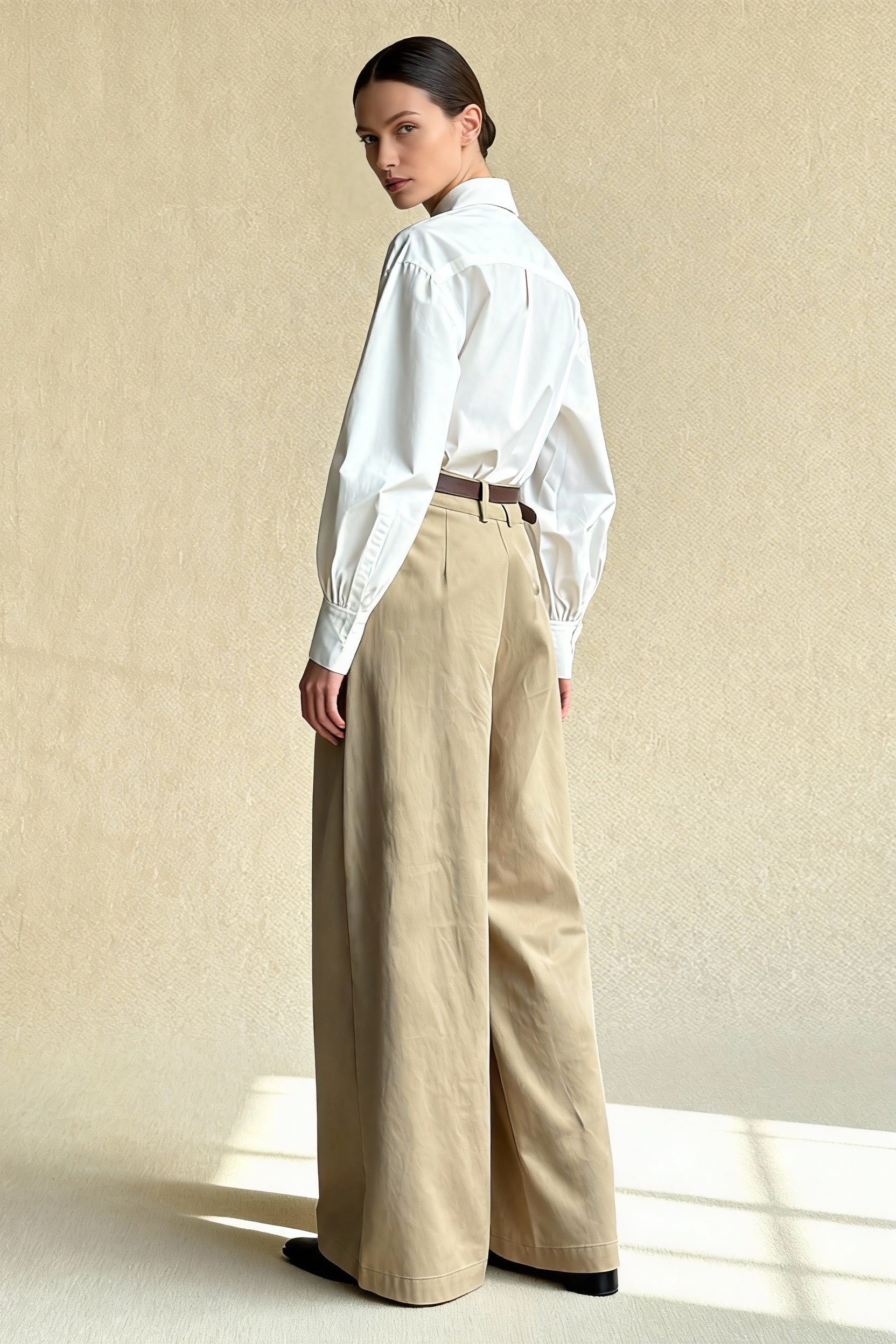 Retro Relaxed HighWaisted WideLeg Pants