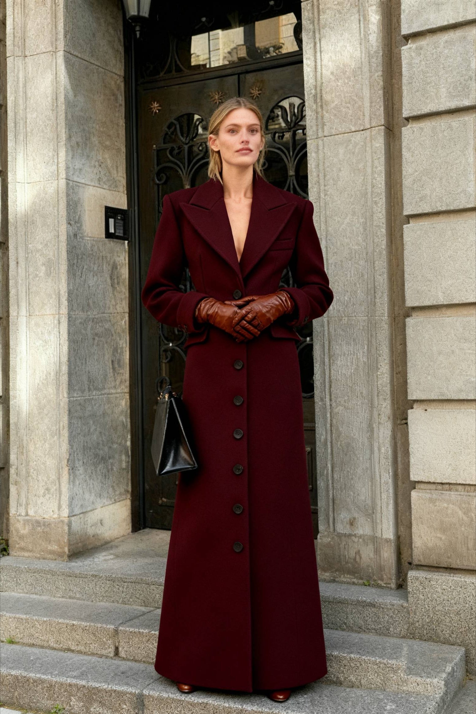 SingleBreasted Wool Coat