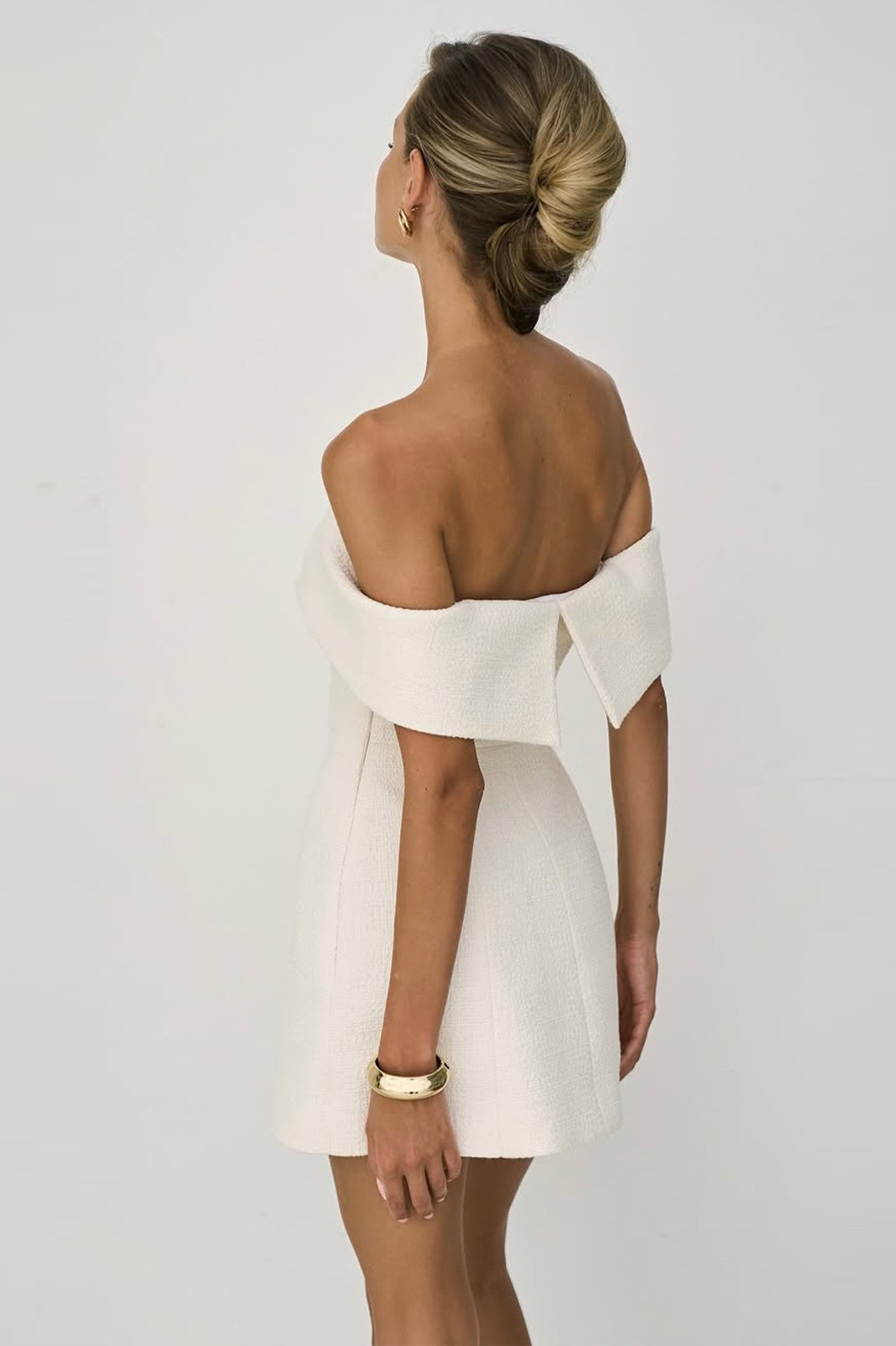 Sexy Backless Off-Shoulder Solid Bodycon Party Dress