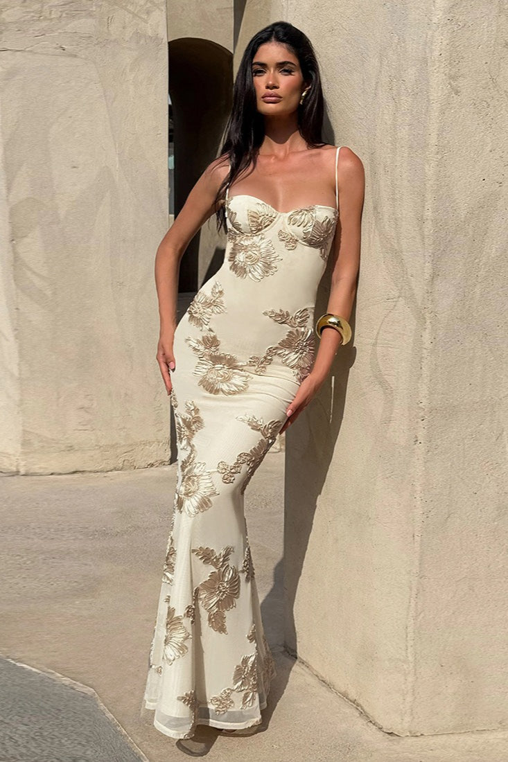 Chic OpenBack Maxi Party Dress
