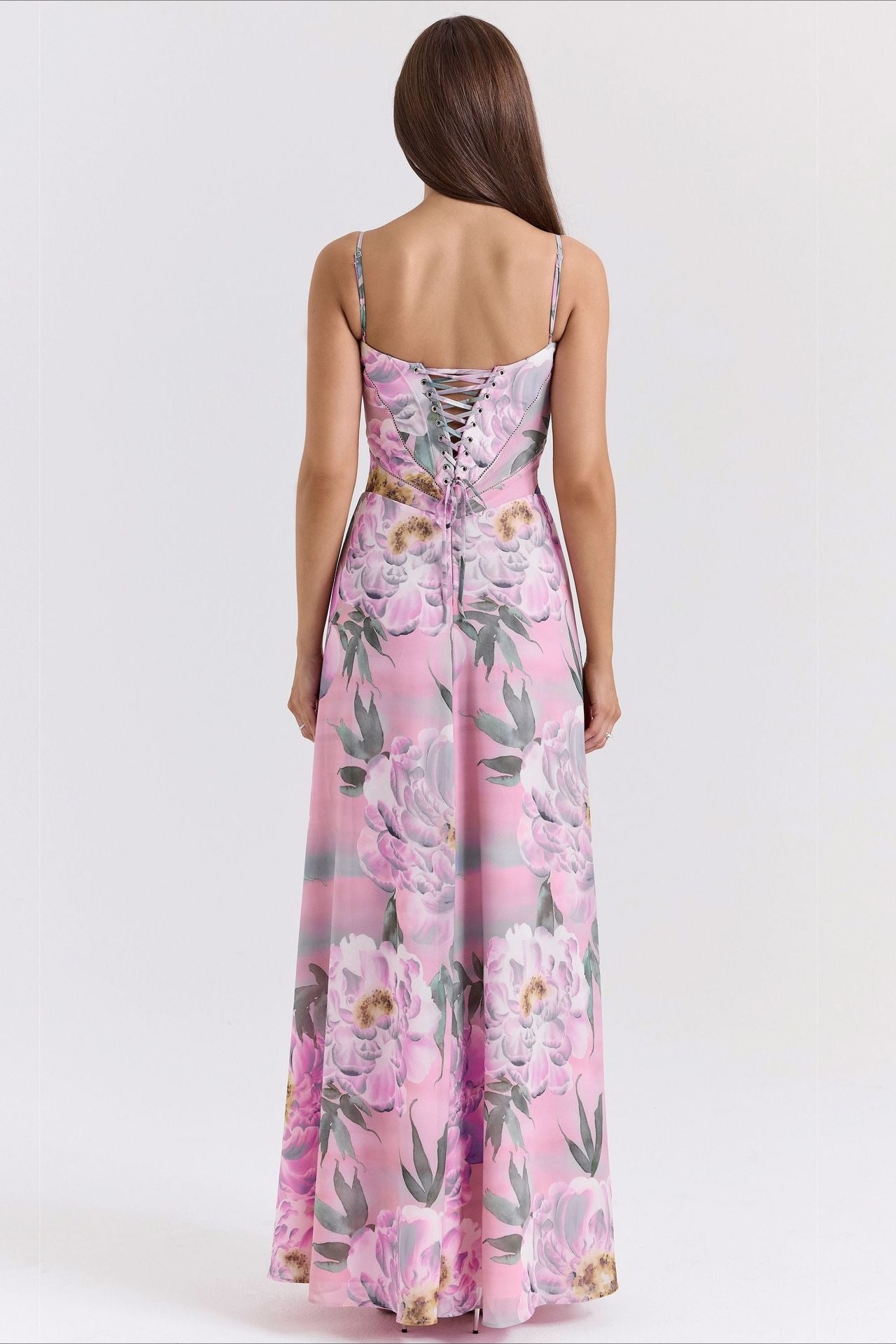 Slim Fit Backless Evening Maxi Slip Dress