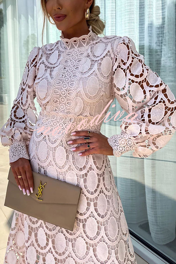 Marta Premium Romantic Lace Dress Statement Occasion Edit