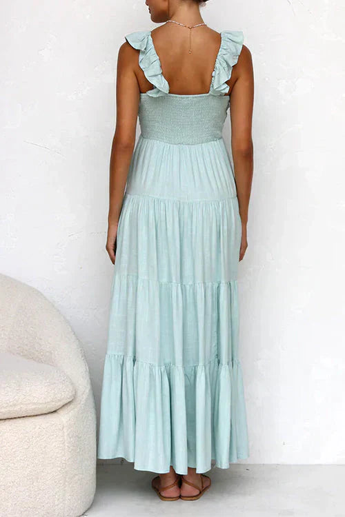 Crisanta Chic and Relaxed Summer Dress for Women Light Breezy Style