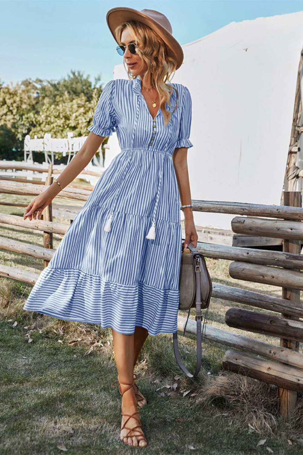 Lisa Chic Stylish Summer Dress Elevated Occasion Wear