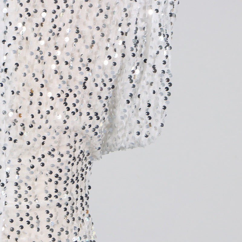 Party On Mini Dress Silver