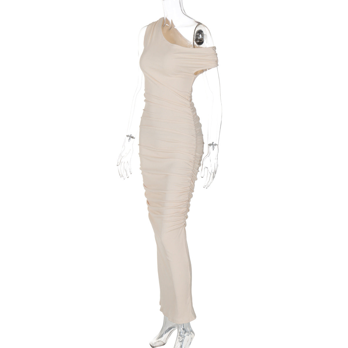 Mystical Off Shoulder Dress Apricot