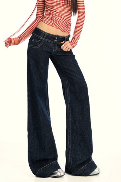 High Waist Slim Flare Jeans
