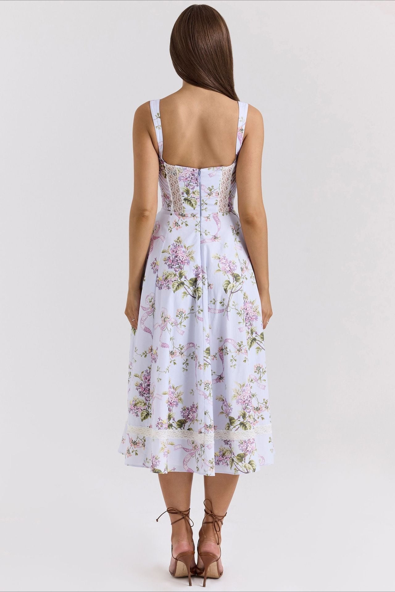 Ditsy Floral Slim Fit Slip Dress