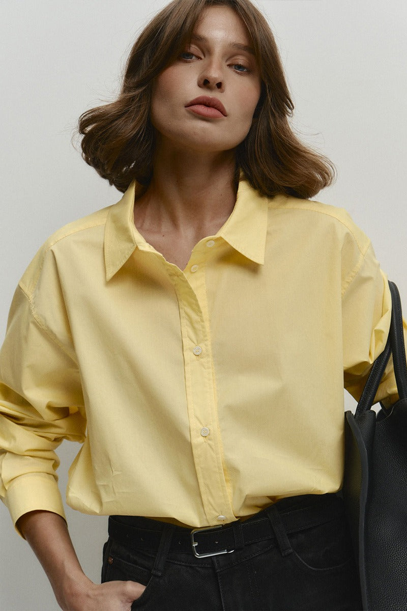 Cotton Loose Fit Office Blouse