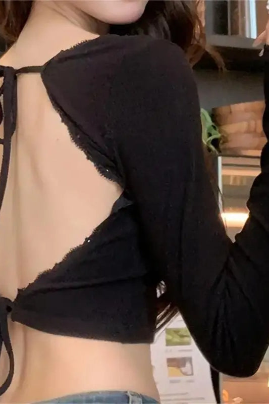 Lace LaceUp Camisole Crop Top