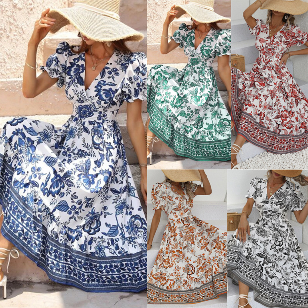 Nigella Elegant Floral Dress for Women Brunch Outfit Idea