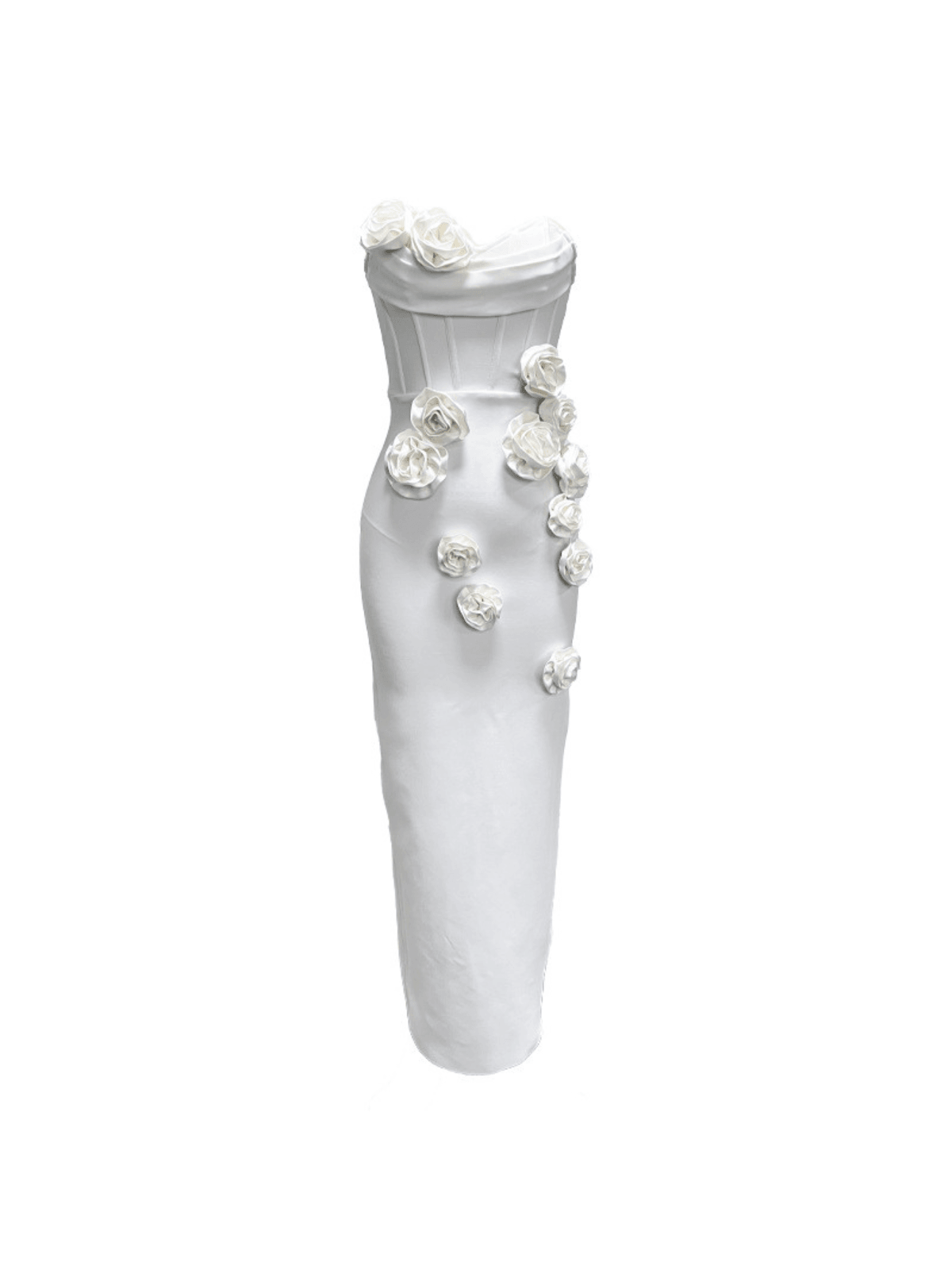 Strapless Flower Bandage Dress