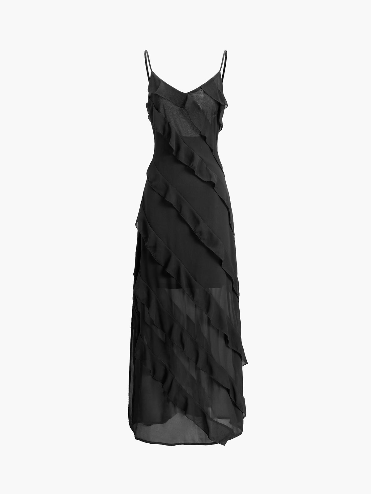 Ivonne Chic Dress with Ruffles Silhouette Collection