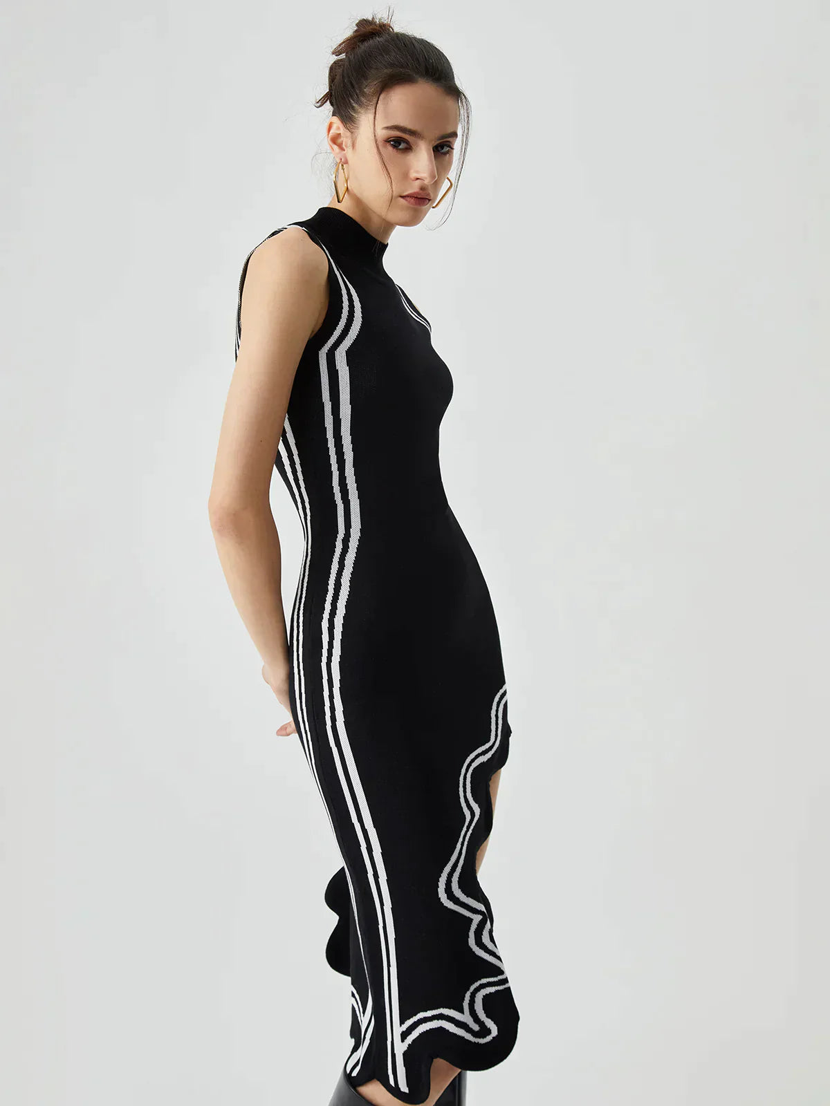 Dulce Asymmetrical Knit Dress for Women Everyday Fashion Pick