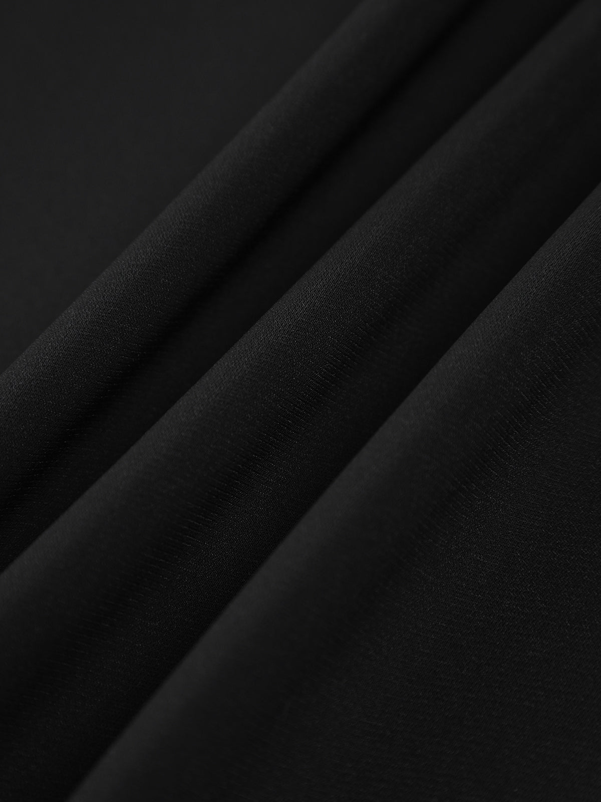 Chiffon Low Cut V-neck Modern Pleated Zip Mini Dress