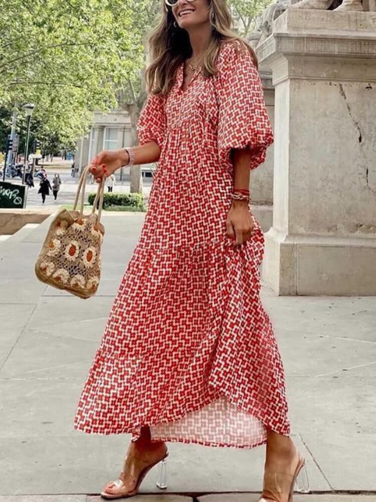 Bohemian Beauty Green Maxi Dress