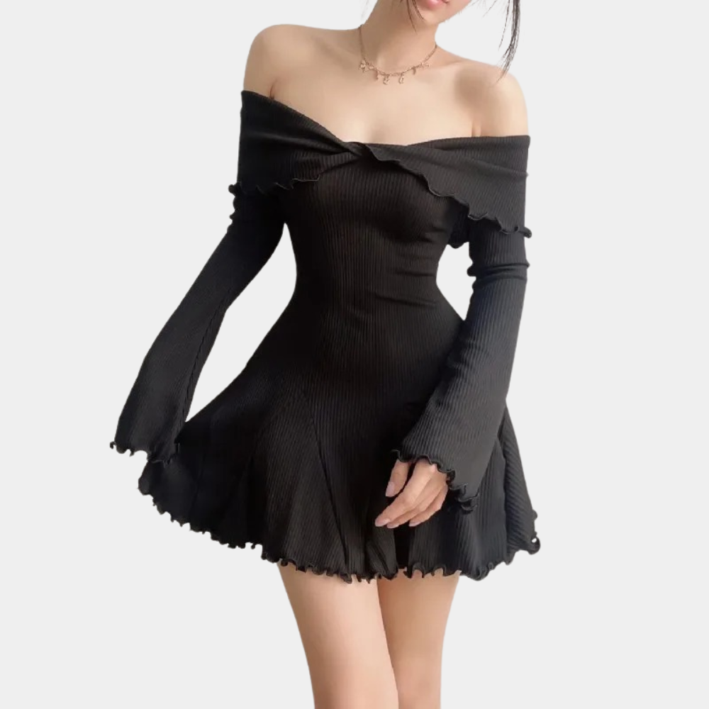 Ozara Knitted Knit Dress for Women Timeless Daily Style
