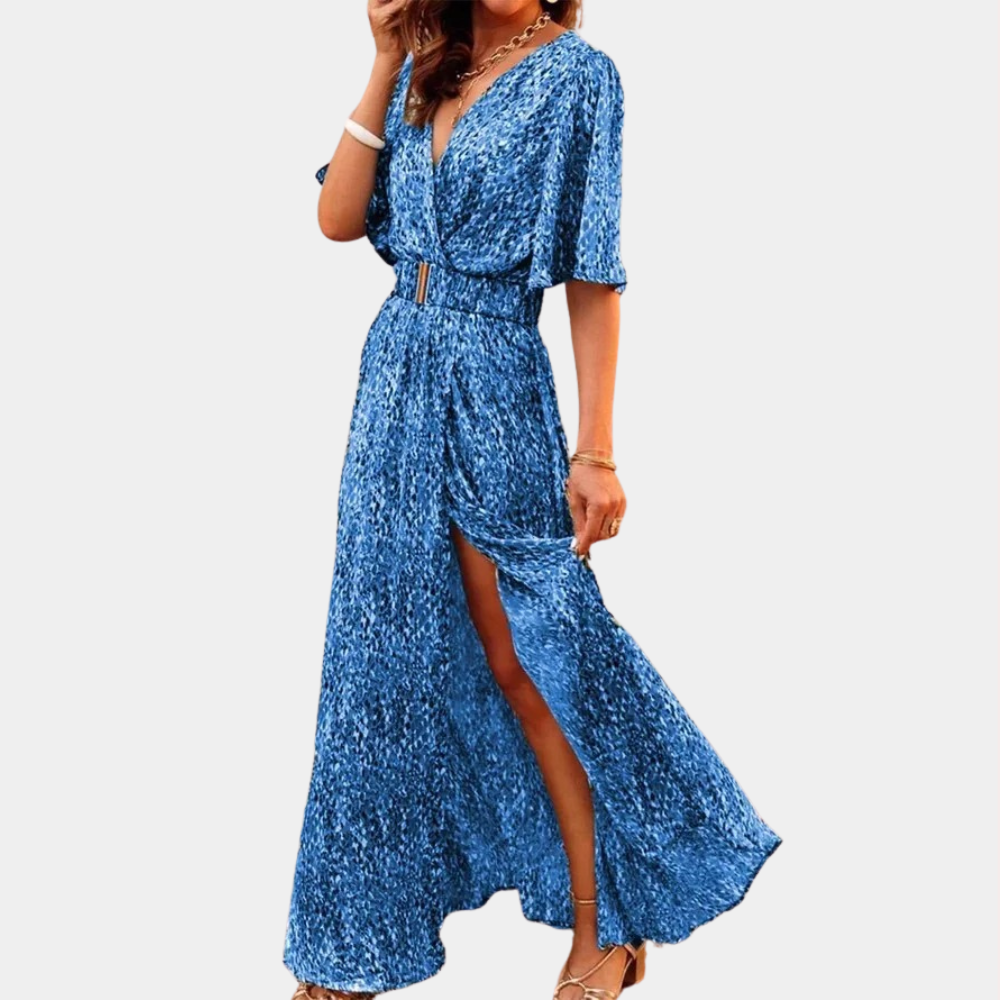 Nora Maxi Wrap Dress for Women Classy Everyday Look