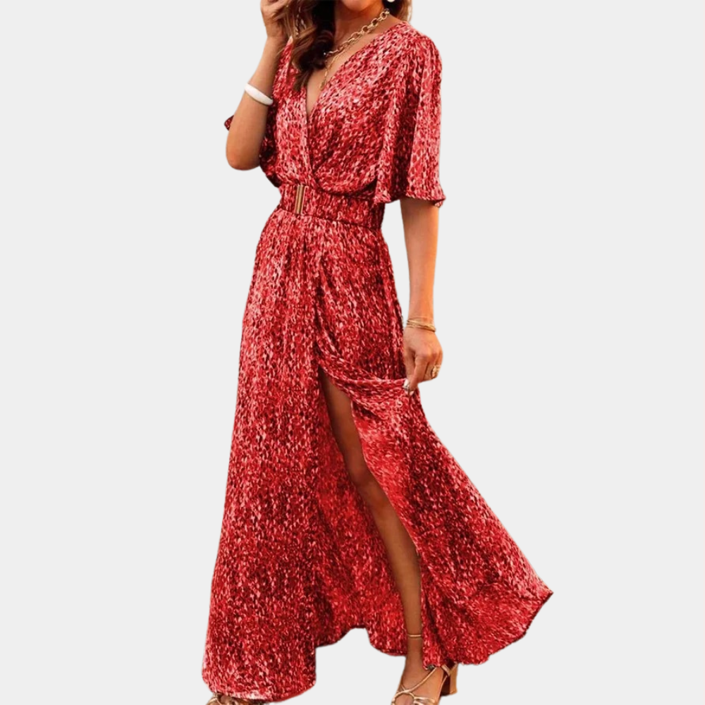 Nora Maxi Wrap Dress for Women Classy Everyday Look