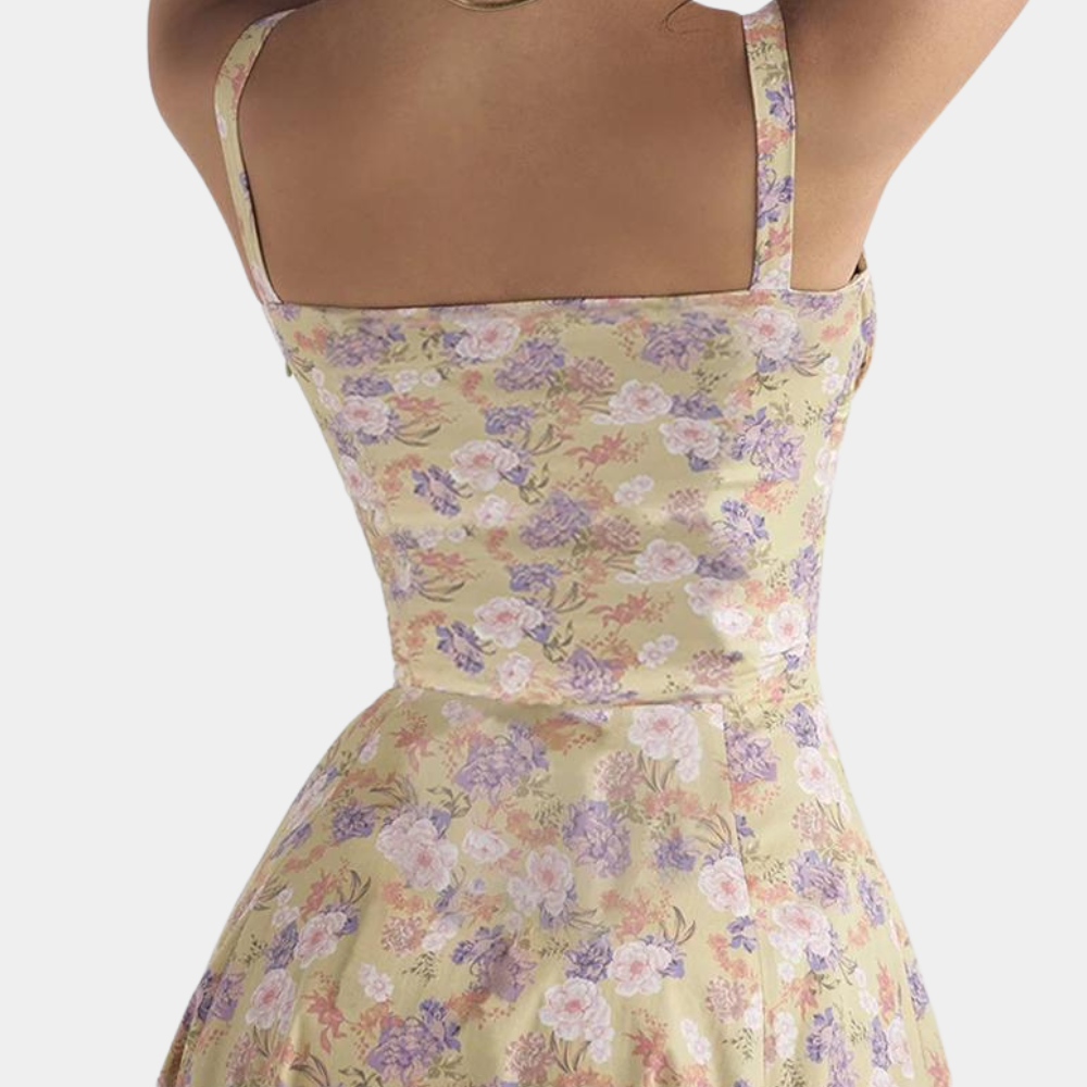 Ottavia Floral Dress with Straps for Women Modern Trendy Look
