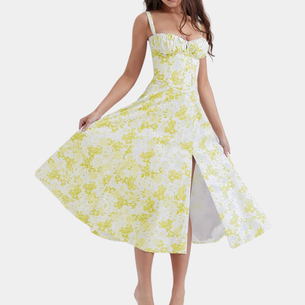 Ottavia Floral Dress with Straps for Women Modern Trendy Look