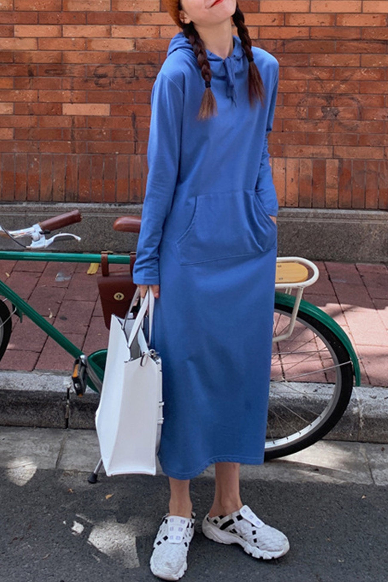 Yvonne Candy Colored Hooded Dress with Urban Everyday Styling