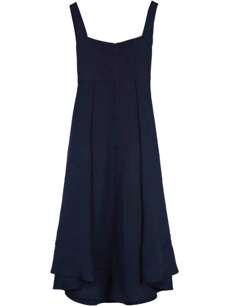 Chic Empire Waist Strap Midi Dress