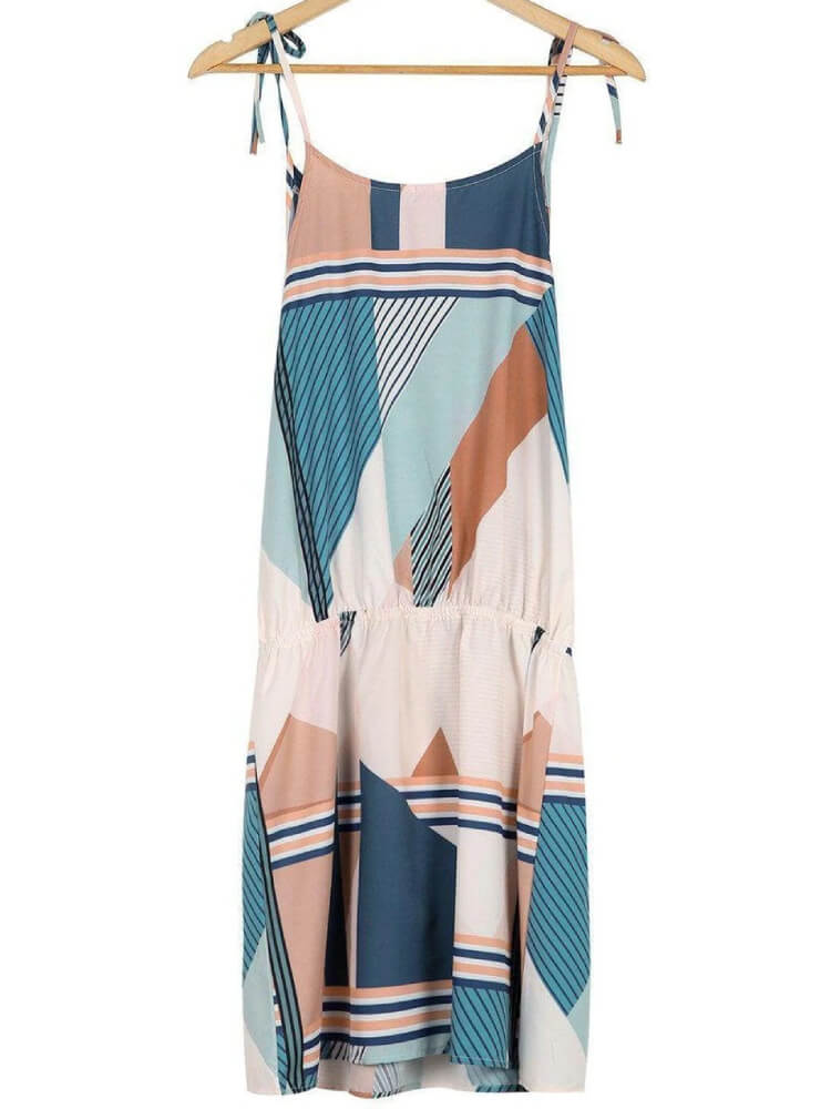 Cross the Line Printed Short Dress