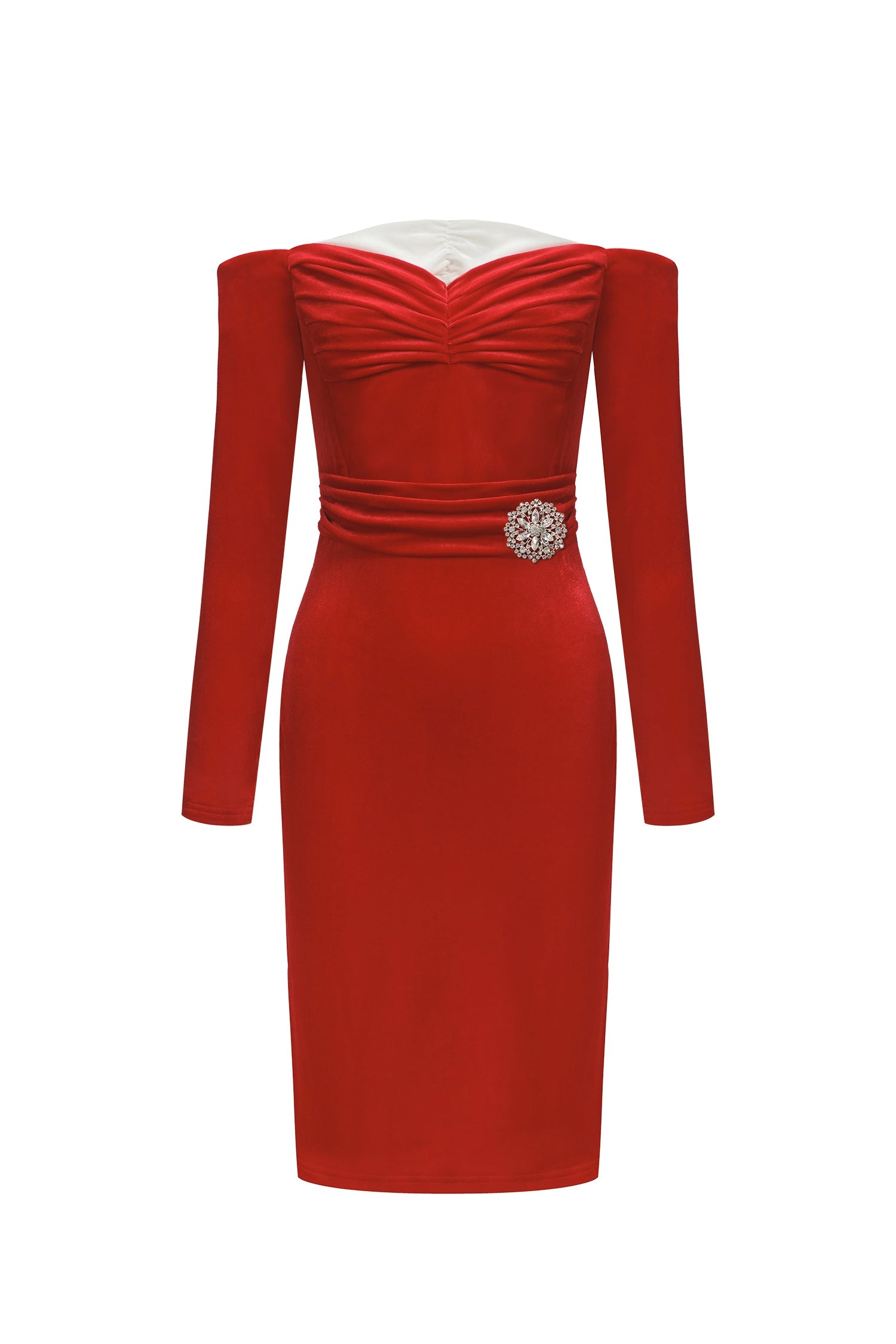 Off Shoulder Midi Dress