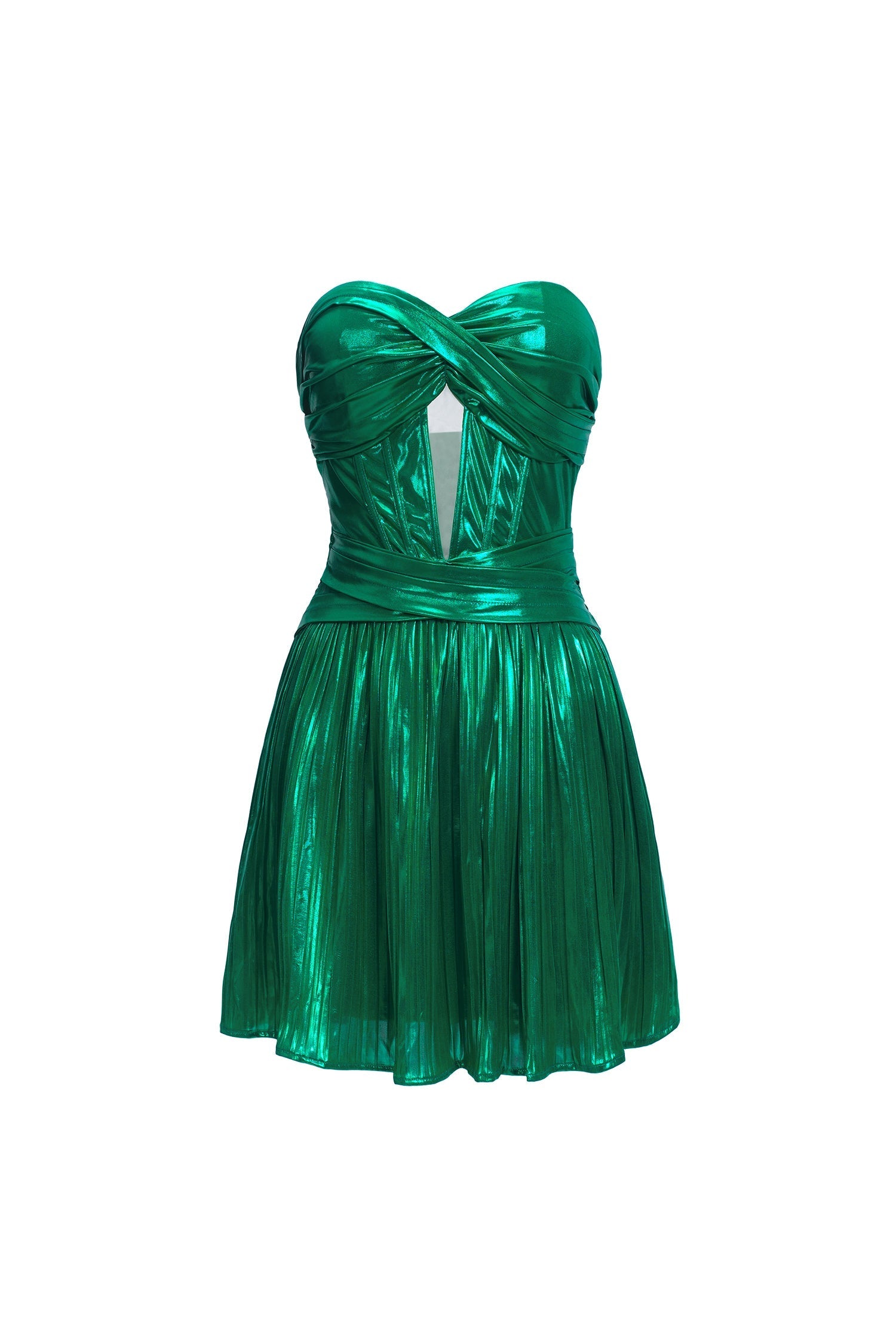 Strapless Hollow Mini Dress