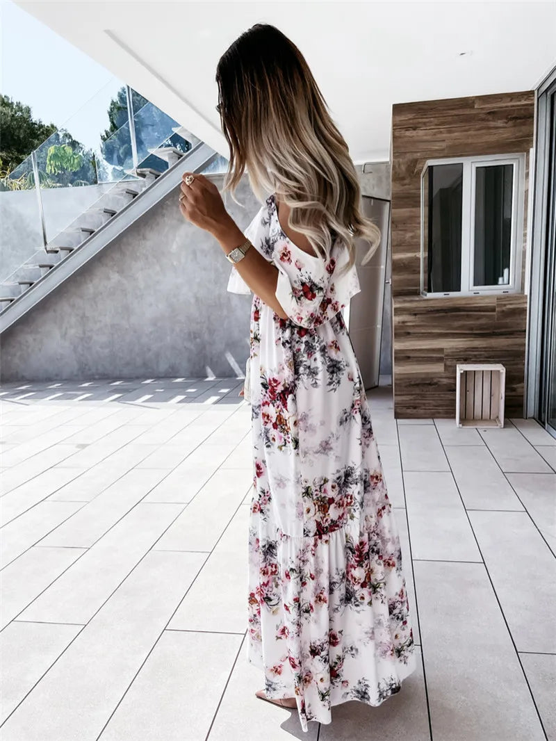 Patricia Boutique Maxi Dress Floral Off Shoulder Elevated Occasion Wear