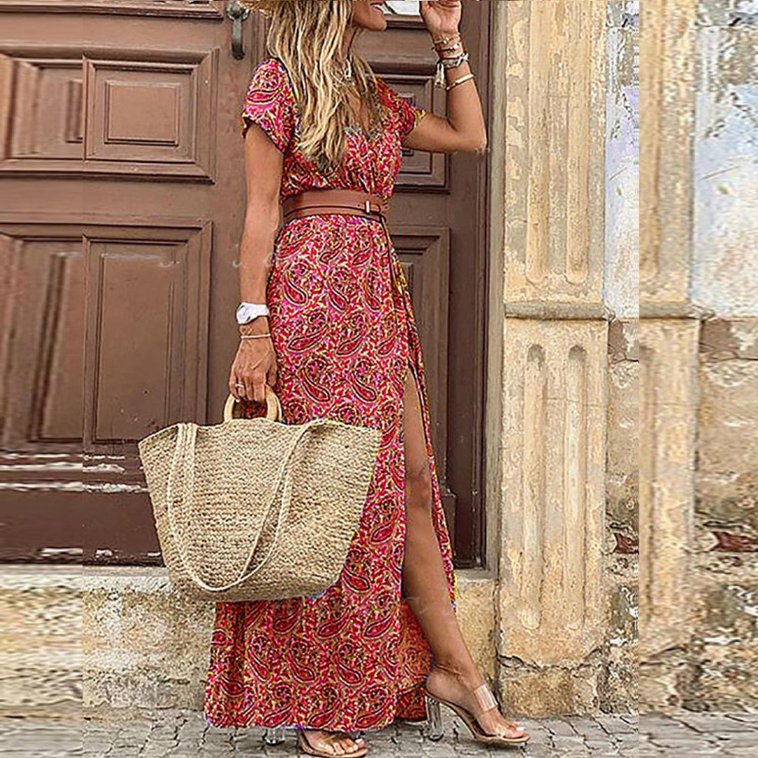 Nascira Stylish and Elegant Boho Dress for Women Feminine Flowy Style